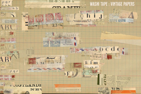 Download Washi Tape Vintage Ephemera - Vintage ephemera Collection