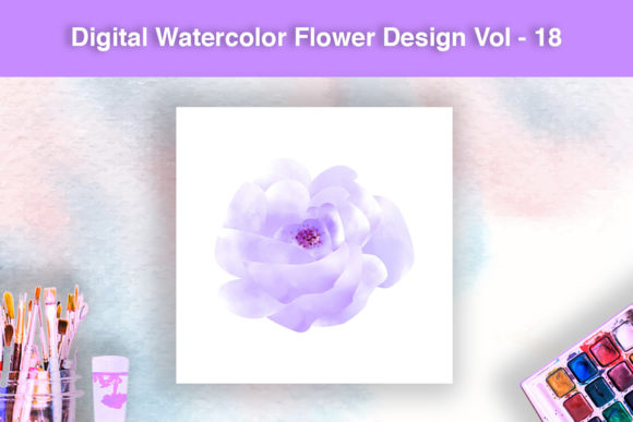 Download Digital Watercolor Flower Design - Premium Resources