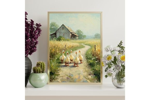 Download Geese Country Path Printable Art - Printable art Collection