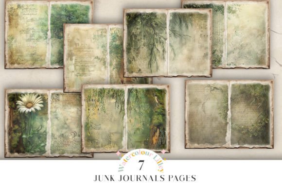 Download Forest Junk Journal Pages - Page Collection