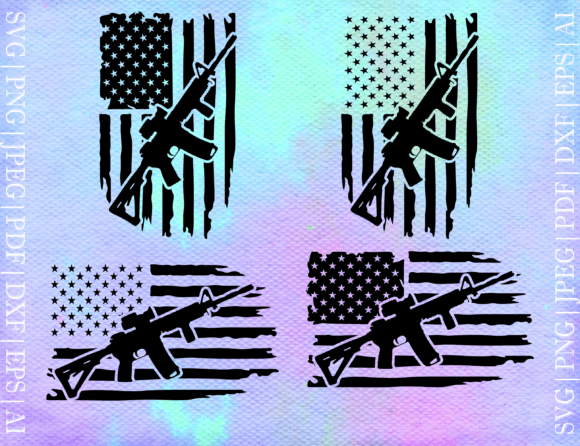 Download Gun Flag SVG - Gun Collection