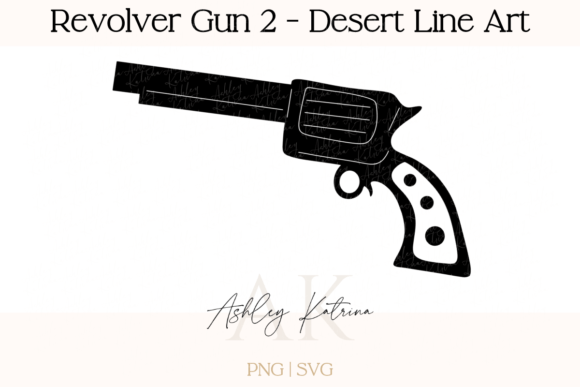 Download Revolver Gun 2 - Western Desert Line Art - Gun Collection