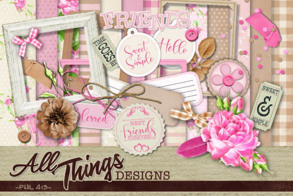 Download Sweet &amp; Simple Digital Scrapbook Kit - Scrapbook kit Collection