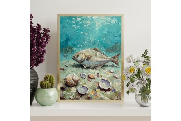 Download Halibut Fish Ocean Floor Printable Art - Printable art Collection
