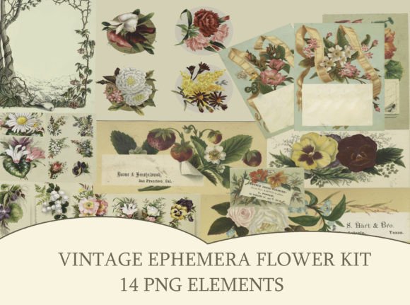 Download Junk Journal Vintage Ephemera Printable - Vintage ephemera Collection