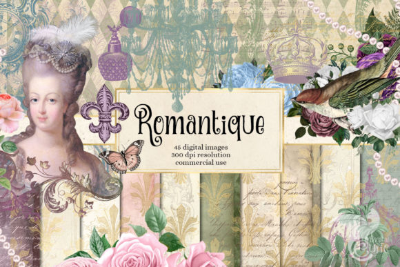 Download Romantique Digital Scrapbook Kit - Scrapbook kit Collection