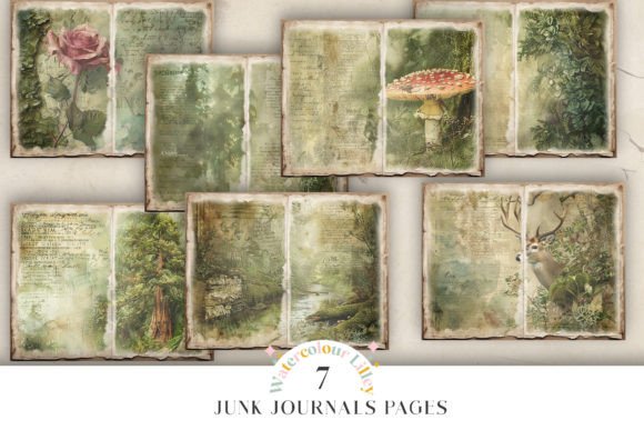 Download Forest Junk Journal Pages - Page Collection