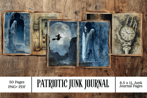 Download Halloween Junk Journal Kit 50 Pages - Page Collection