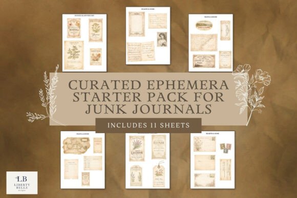 Download Curated Vintage Ephemera Pack - Vintage ephemera Collection