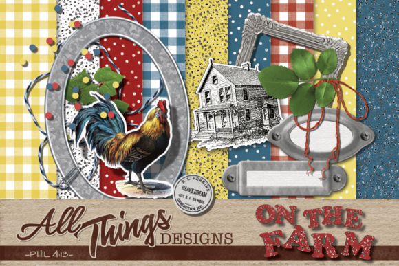 Download On the Farm Digital Scrapbook Kit - Scrapbook kit Collection