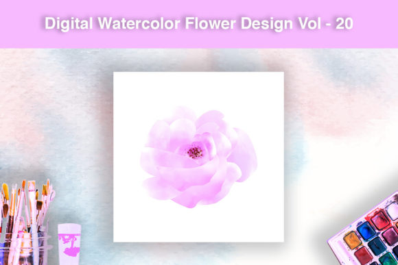 Download Digital Watercolor Flower Design - Premium Resources