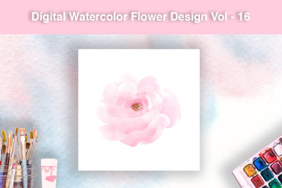 Download Digital Watercolor Flower Design - Premium Resources