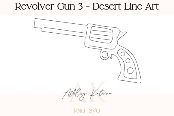 Download Revolver Gun 3 - Western Desert Line Art - Gun Collection