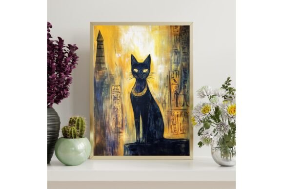 Download Bastet Cat Goddess Printable Art - Premium Resources