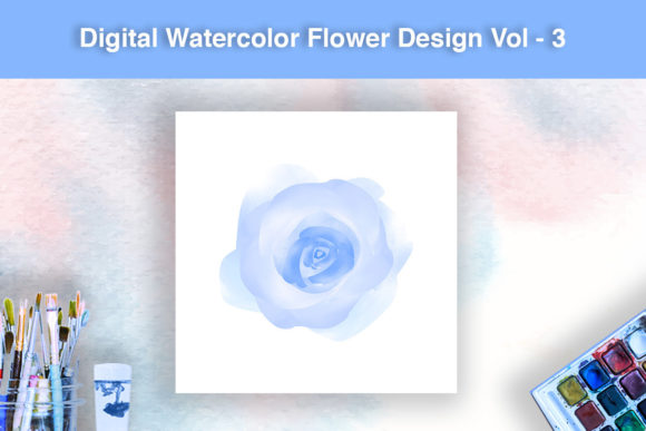 Download Digital Watercolor Flower Design - Premium Bundle