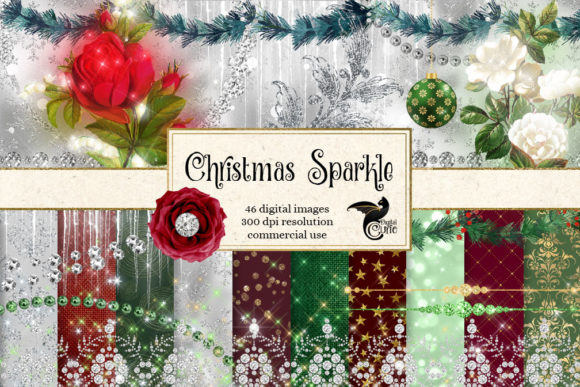 Download Christmas Sparkle Digital Scrapbook Kit - Scrapbook kit Collection